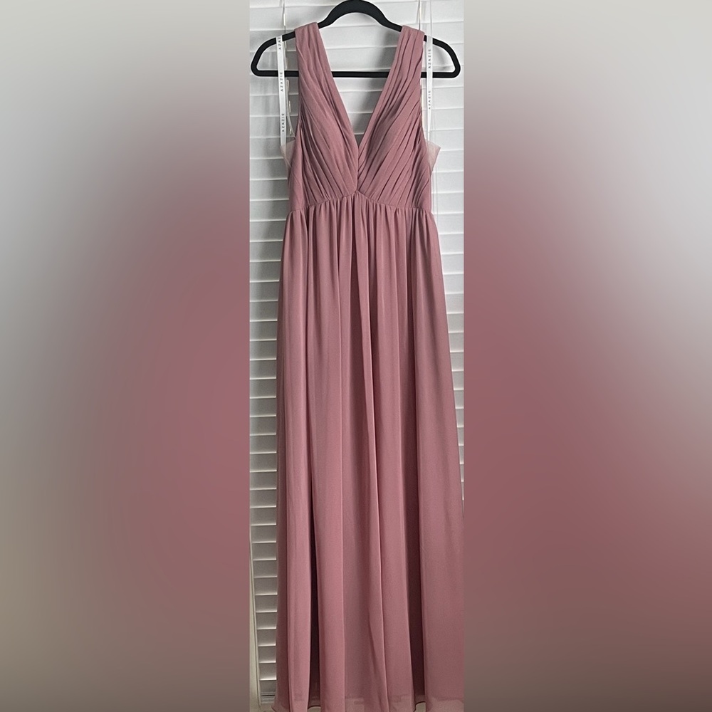 Azazie Mauve A-Line Skirt